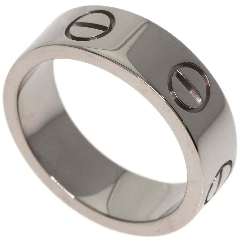 CARTIER 18k Silver Love Ring #49 - Picture 9 of 9